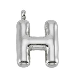 Initial 'H' Pendant Stainless Steel